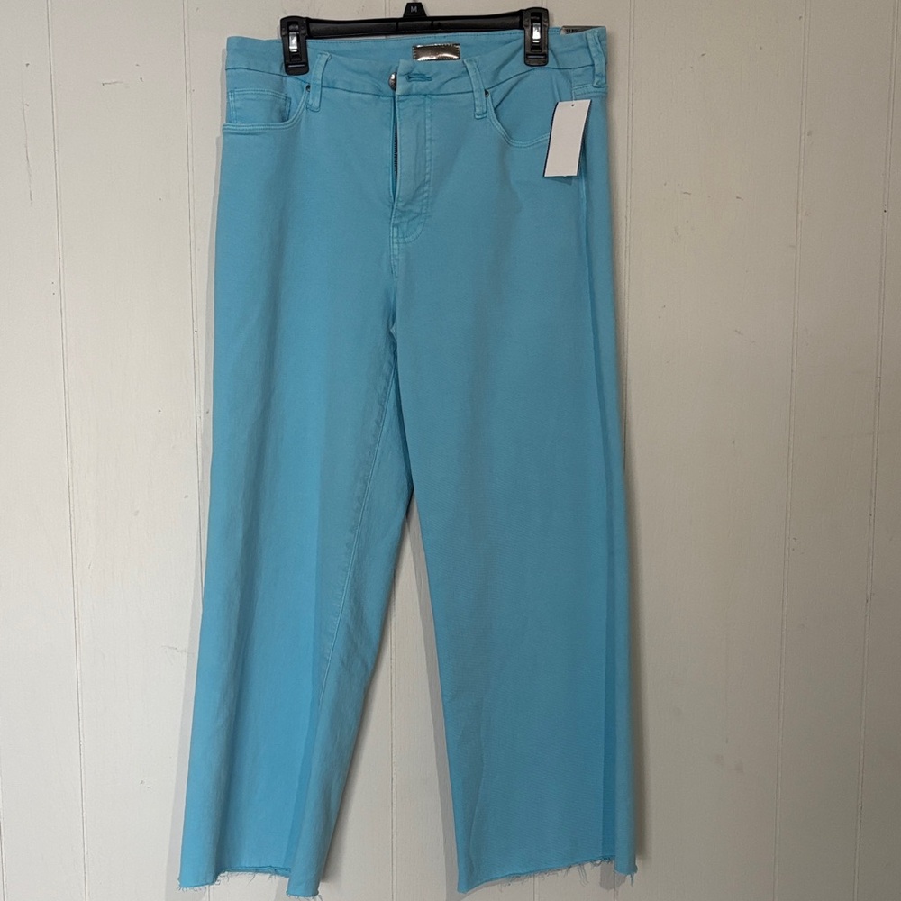 Y2K Kut from the Kloth Sky Blue Wide Leg Jeans